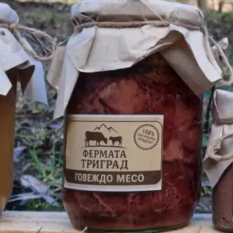 Био говеждо месо в буркан