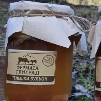 Био телешки бульон в буркан